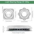 thumbnail image 2 of Plato giratorio de 360 grados, 6 piezas, plato giratorio de metal Lazy Susan, plato giratorio para TV Lazy Susan, plato giratorio de 4 cuadrados con rodamiento de bolas para muebles de oficina, 2 of 5