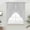 White, variant on White Geometric Swag Valances for Windows, Kitchen Curtains 36 Inch Length 2 Panels Set, Modern Minimalism Black Striped Lines Short Curtains for Small Windows Rod Pocket Cafe Curtains Drapes 28"x36"