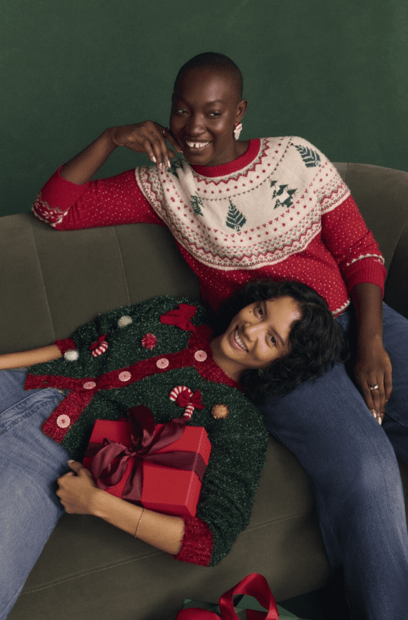 Holiday Time Women's and Women's Plus Pretty Christmas Sweater, Sizes XXS-3X