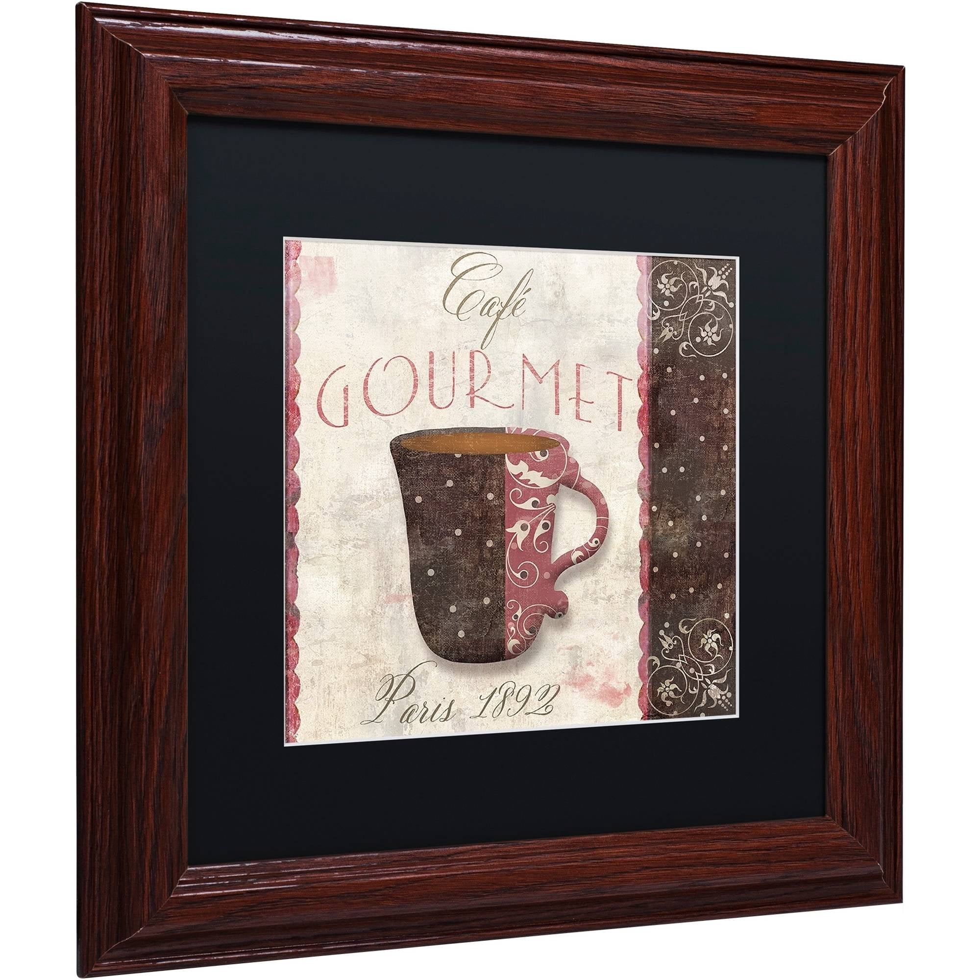 Trademark Fine Art "Patisserie XII" Canvas Art by Color Bakery Black Matte, Wood Frame