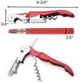 thumbnail image 2 of Aspire 6 PCS Double Hinged Corkscrew w/ Foil Cutter, Waiters Wine Bottle Opener - Assorted, 2 of 6