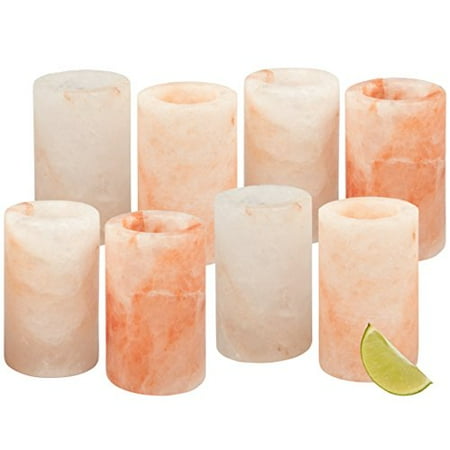 Tequila Serving Set Himalayan Salt Shot Glasses, Set of 8 All-Natural FDA Approved 3