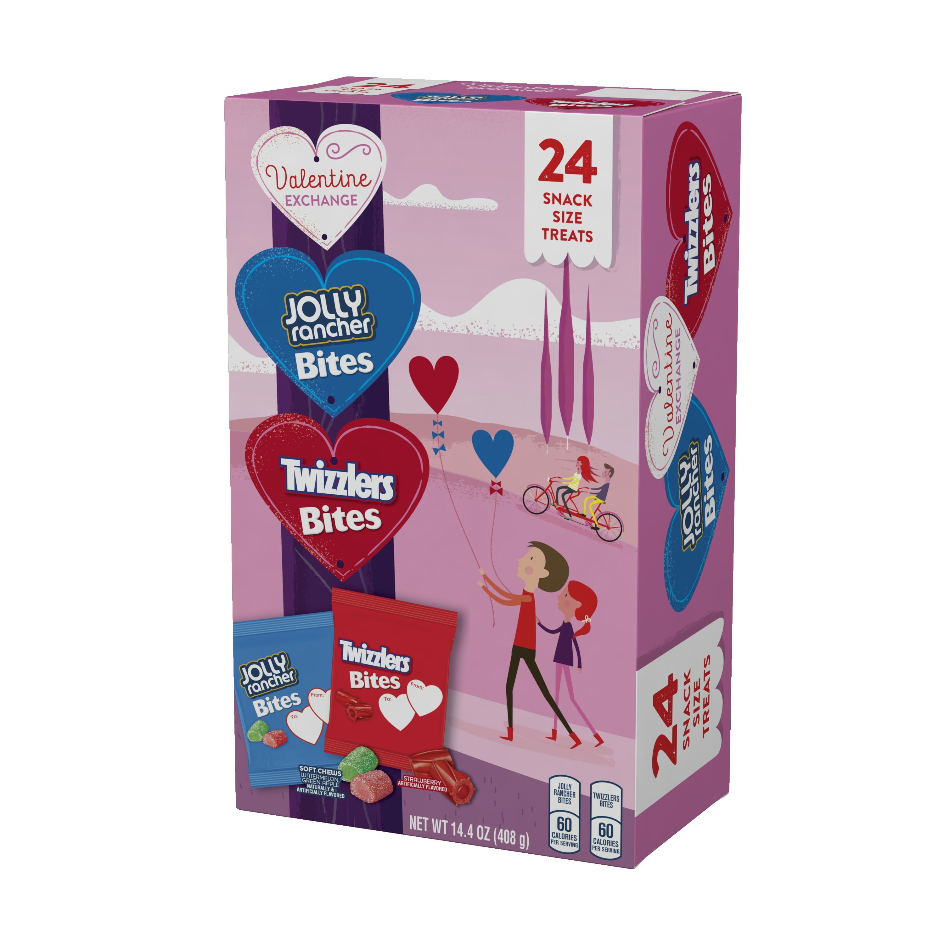 Hershey, Valentine Exchange Assorted Fruit Flavor Snack Size Hard and