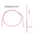 thumbnail image 2 of Uxcell 10Pcs Cordones de Collar Encerados al por Mayor 18" 1.5mm Cuerdas de Collar Rosa Fucsia, 2 of 6