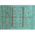 thumbnail image 1 of Ahgly Company Indoor Rectangle Abstract Light Blue Contemporary Area Rugs, 8' x 10', 1 of 4