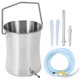 thumbnail image 1 of Cubo de enema de acero inoxidable de 2 l para la salud Adecuado para la limpieza de colon Limpieza reutilizable del estreñimiento, 1 of 5