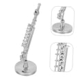 thumbnail image 3 of PENIKOKO Silver Mini Flute Model 1 Set Copper for Musical Instruments Model and Home Decor, 3 of 7