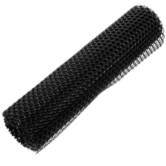 HEALEEP Flexible Chicken Wire Mesh Black Plastic Cuttable Poultry Fencing for Outdoor Garden Protection 1 Roll