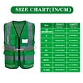thumbnail image 2 of 21 colour High visibility viz vest hi vis viz reflective safety vests for men, 2 of 4