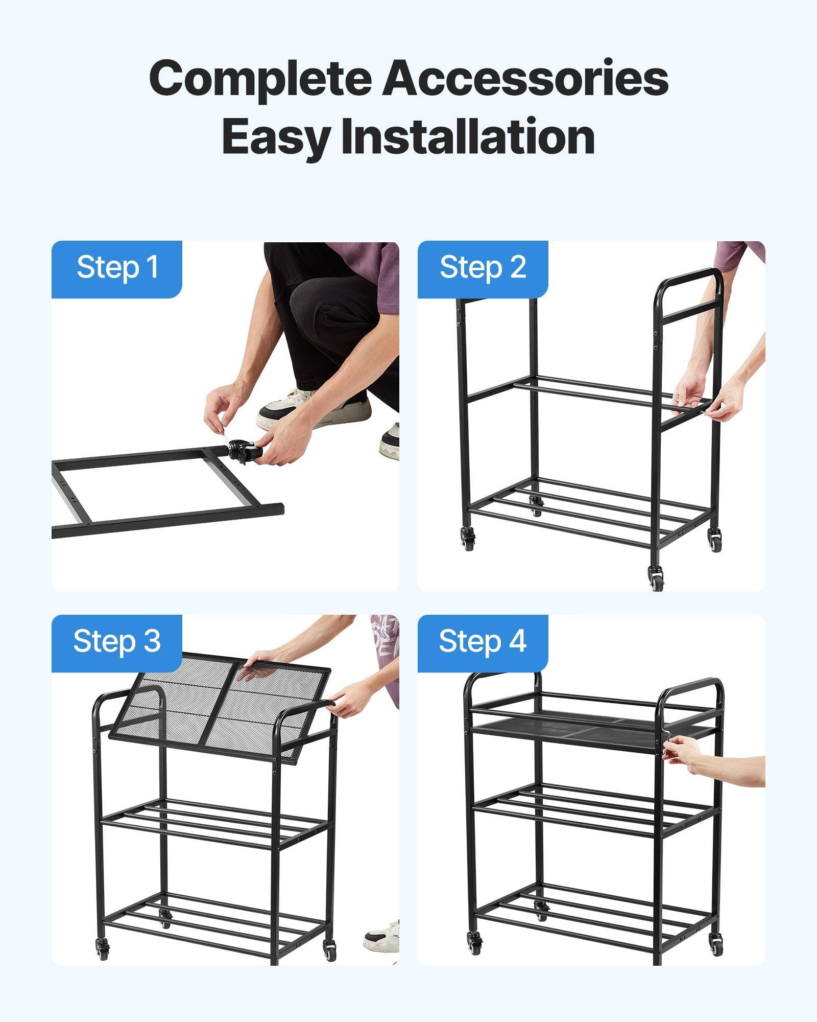3D Filament Spool Holder Rack – 3-Layer Organizer for PLA, ABS, PETG Storage