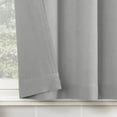 thumbnail image 3 of Archaeo Cotton Blend Button Tab Top Cafe Curtain Valance, 54"x14", Gray, 3 of 5
