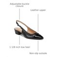 thumbnail image 3 of Zapato de tacón Naturalizer Banks de cuero negro, talla 8.5W, 3 of 9