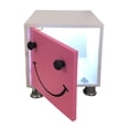 thumbnail image 1 of Buró Mesa Noche Niños Luz Led Ensamblado Rosa Claro, 1 of 5