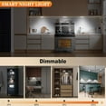 thumbnail image 5 of Warm Color LED Closet Lights Wireless Motion Sensor Puck Light, USB Rechargeable Battery Operated Puck Lights with Remote, Dimmer Under Cabinet Counter Lighting for Kitchen, Wardrobe, 5 of 7