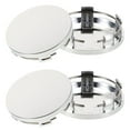 thumbnail image 1 of unbranded 4Ud Tapas Centrales Para De Plateadas De Metal Con Curvo Elegante, 1 of 7
