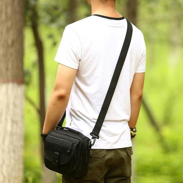 Bolso Multifuncional Shoulder Bag Equipo De Senderismo Con Correa Para El Hombro Crossbody Bag Negro Macarena Bolsa de mensajero de Ourdoor