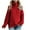 Red, variant on IROINNID Womens Sweater Turtleneck Pullover Sweater Solid Color Loose Mid-Length Long Sleeve Thick Line Sweater