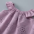 thumbnail image 5 of Ketyyh-chn99 Girl Sets Girl Outfits Ruffle Romper Shorts Pants Set Spring Baby Clothes for Girls Purple,3 Months, 5 of 5