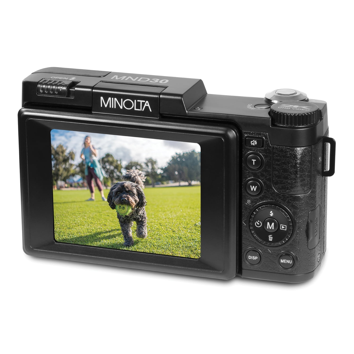 Minolta MND30 4x Digital Zoom 30 MP/2.7K Quad HD Digital Camera