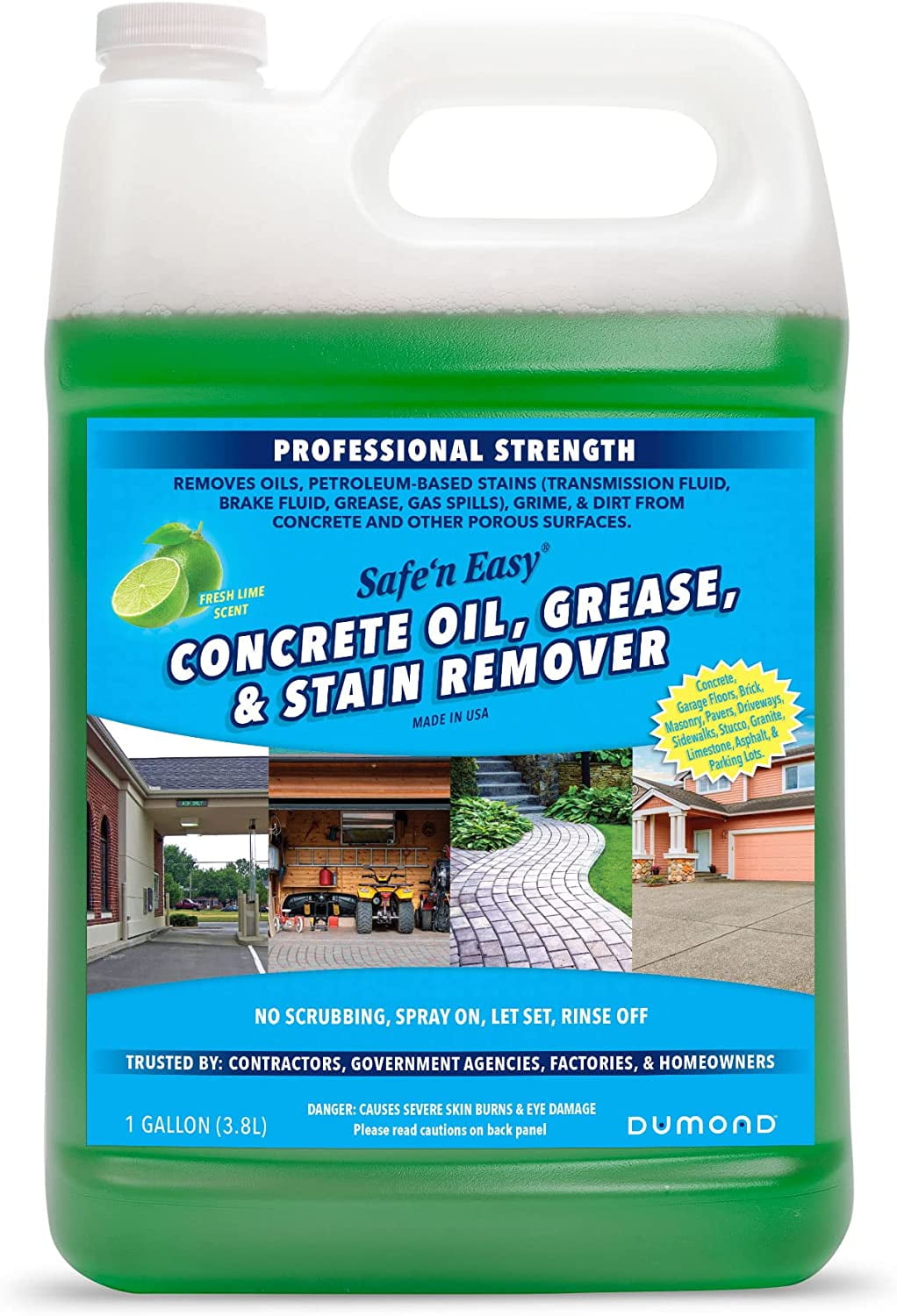Safe 'n Easy Concrete Oil, Grease, & Stain Remover Heavy Duty Porous