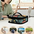 thumbnail image 5 of KUIFORTI Flower Print Lunch Box Large Capacity Lunch Bag Purse Reusable Food Container Ice Packs Purse Insulated Lunch Bag, 5 of 7