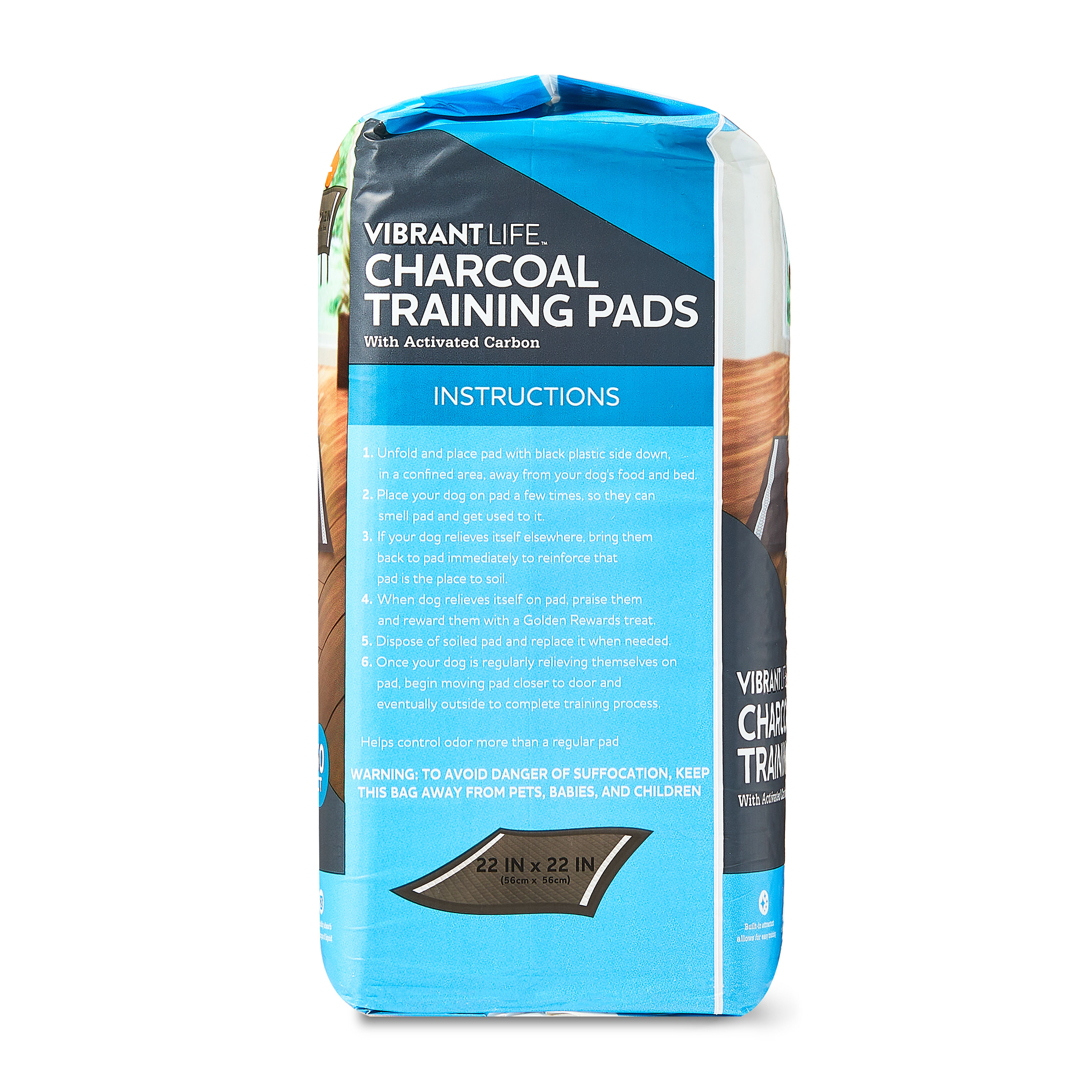 Vibrant Life Charcoal Large Training Pads, 50 Count photo 5