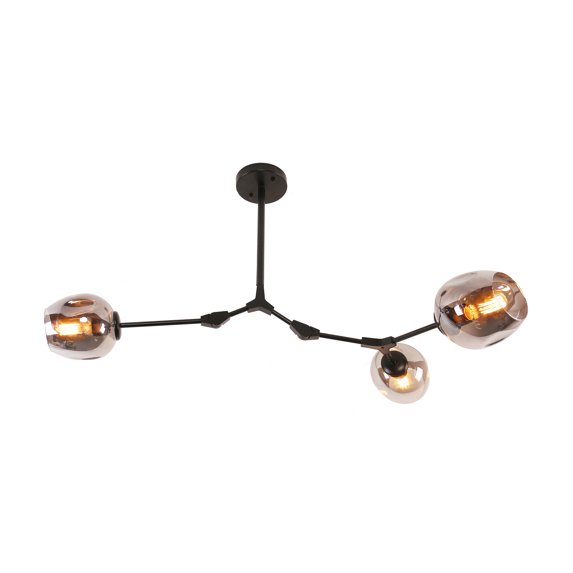 Oaks Aura 3-Light Modern Sputnik Chandeliers for Dining Room , Kitchen Island, Living Room,Bedroom,Farmhouse