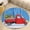 Flannel-1, variant on Santa And Reindeer in Car Round Area Rugs for Bedroom Living Room, 5FT Soft Indoor Circle Carpets, Carpet Home Decor Floor Mat