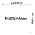 thumbnail image 4 of Time 4 MATH Science Algebra Multiplication GeometryTeacher Classroom Student Homework Artwork Holiday Gift Decorating Ideas Bedroom Wall Decal Sticker - Size: 20 In X 4 In, 4 of 5