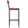thumbnail image 2 of Butler Specialty Lazarus Leather & Metal Bar Stool In Brown, 2 of 9
