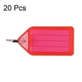 thumbnail image 2 of Uxcell 55x28mm Plastic Key Tags with Split Keyring Red 20 Count, 2 of 4