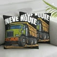 thumbnail image 3 of Old Man Dump Truck Driver Funny Garbage Trucker Throw Pillow, 3 of 7