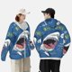 thumbnail image 4 of Balery Great White Shark Sudadera ligera de manga larga con capucha y protección solar UPF 50+ para hombre y mujer, ideal para pesca y running-Medium, 4 of 7