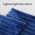 thumbnail image 3 of Kelnaro Soft Flannel Throw Blanket for Couch Sofa Bed, 60x80 Inches, Navy Blue, 3 of 6