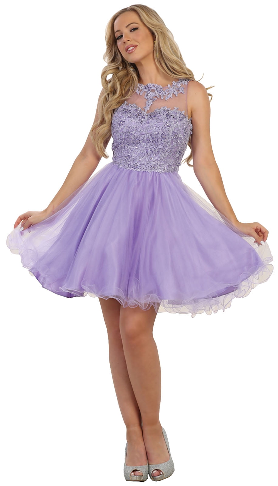 May Queen CUTE SHORT DEMURE PARTY DRESS & PLUS SIZE