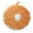 Orange, variant on 3D Round Fruit Shape Pillow Cushion - Sponge Sofa/Tree Stump Cushion, Removable Zipper Cover, Soft & Washable