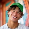 thumbnail image 3 of Dalix Director Embroidered Cotton Baseball Cap Adjustable Dad Hat Mens in Kelly Green, 3 of 5