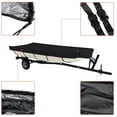 thumbnail image 3 of Genrics Boat Cover Waterproof Heavy Duty Trailerable Replacement for Jon Boat 16Ft Long and Beam Width Up to 75 Inch Black, 3 of 5