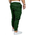thumbnail image 5 of Mens Sweatpants Multi-pockets Casual Trouser Training Pantalones Straight Cargo Pants, 5 of 5