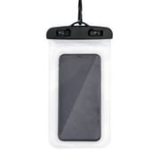 Onn. Universal Waterproof Phone Bag Pouch, Clear Water Resistent Case, Compatible with iPhone/LG
