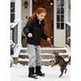 thumbnail image 4 of Wantdo Girl's Recycled Winter Coat Warm Winter Jacket Waterproof Puffer Jacket Black 10/12, 4 of 10