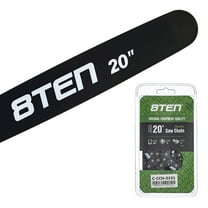 8TEN 20" Chainsaw Bar & Chain .063 3/8 72DL for Husqvarna H50S-72 MK1010453