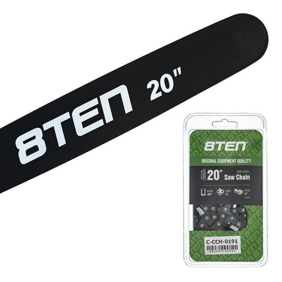 8TEN 20" Chainsaw Bar & Chain .063 3/8 72DL for Husqvarna H50S-72 MK1010453