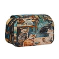 thumbnail image 1 of Easygdp Whimsical Cats Night Cafe para Estuche de Lápices con Tapa Flip, Suministros de Oficina y Universidad para Adolescentes y Adultos, 1 of 7