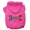 Bright Pink, variant on Pet, Dog Cat Hoodie Screen Printed, "Bone Shaped Norway Flag"