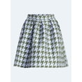 thumbnail image 5 of Free Assembly Women's and Women's Plus Houndstooth Pleated Skirt, Sizes 0-26W, 5 of 5