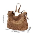 thumbnail image 3 of ibiyuan Women Crossbody Bags Woven Large Capacity Shoulder Tote Bag for Women, Fashion Handbag for Casual Beach Daily Outings Gifts, 3 of 7