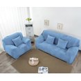 1Piece Velvet Plush Stretch Sofa Slipcover With Elastic Bottom Soft