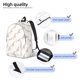 thumbnail image 3 of Easygdp Leopard Print Mochila de Lona Resistente para Laptop, Compatible con Laptops de 15 a 17 pulgadas, Ideal para Escuela, Trabajo y Viajes-Medium, 3 of 5
