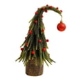 thumbnail image 3 of Mini de Navidad artificial para decoración de fiestas con parte torcida, decoración única para el hogar, decoración navideña para mesa 30 centímetros, 3 of 8